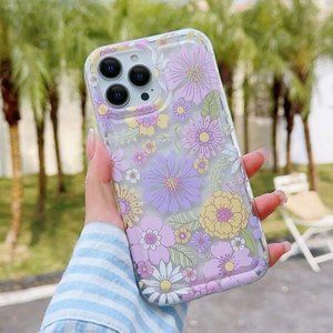 iPhone 14 Pro Max Multicolor Floral Print Phone Case